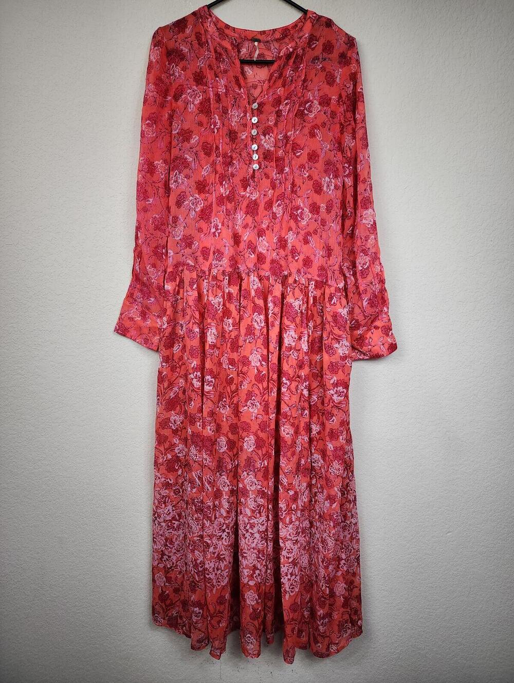 Free People XS Retro Floral Dress